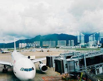 plane waiting at airport representing a person waiting for authorization to return to Canada